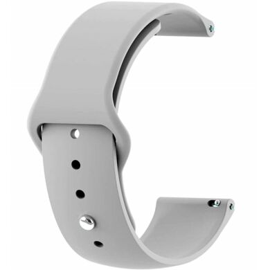 Ремешок ArmorStandart Silicone Watch Strap для часов с шириной крепления 20мм - Light Gray