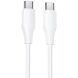 Кабель Hoco X124 Type-C to Type-C (60W, 3A, 1m) - White