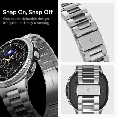 Ремінець Spigen (SGP) Modern Fit для Samsung Galaxy Watch 8 (40/44mm) / 8 Classic (AMP10120) - Silver