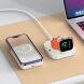 Беспроводное зарядное устройство Hoco CQ16 Astute 4-in-1 (15W) + Power Bank (10000mAh) - Milky White. Фото 7 из 8
