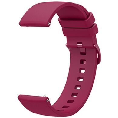 Ремінець Deexe Soft Silicone для годинників з шириною кріплення 18 мм - Fuchsia