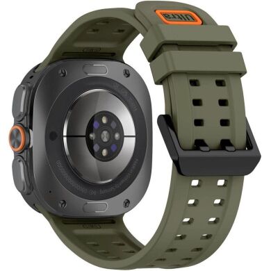 Ремінець Tech-Protect Silicone Air для Samsung Galaxy Watch Ultra 2 / Ultra / Ultra (2025) - Olive Green
