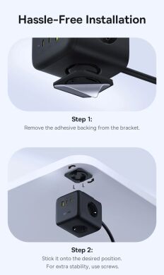 Сетевое зарядное устройство Baseus EnerFill FA11 3AC + 1U + 2C (67W) E00082100123-00 - Black