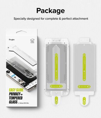 Комплект захисних стекол (2шт) Ringke Easy Slide Privacy для Samsung Galaxy S24 Ultra (S928) 8809961785436