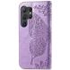 Чехол UniCase Butterfly Pattern для Samsung Galaxy S24 Ultra - Light Purple. Фото 4 из 5