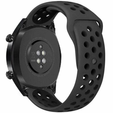 Ремінець Deexe Dual Color для годинників з шириною кріплення 22 мм - All Black
