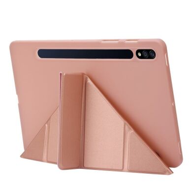 Чохол Deexe Origami Series для Samsung Galaxy Tab S9 Plus (X810/816) - Rose Gold