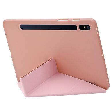 Чохол Deexe Origami Series для Samsung Galaxy Tab S9 (X710/716) - Rose Gold