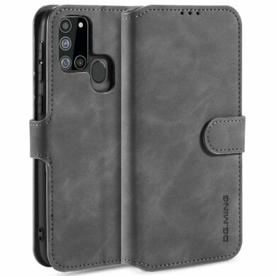 Чохол DG.MING Retro Style для Samsung Galaxy A21s (A217) - Grey
