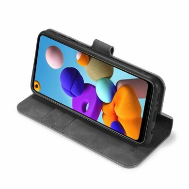 Чохол DG.MING Retro Style для Samsung Galaxy A21s (A217) - Grey