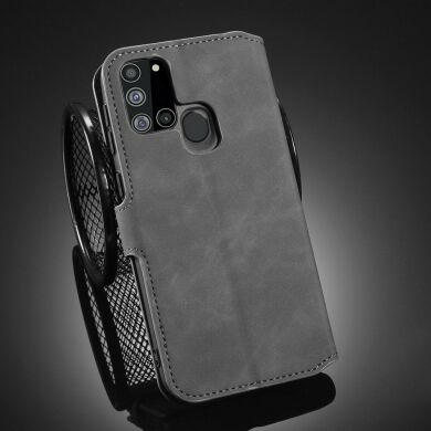 Чохол DG.MING Retro Style для Samsung Galaxy A21s (A217) - Grey