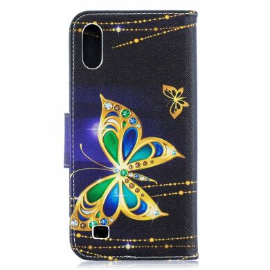 Чохол-книжка Deexe Color Wallet для Samsung Galaxy A10 (A105) - Butterfly with Diamond