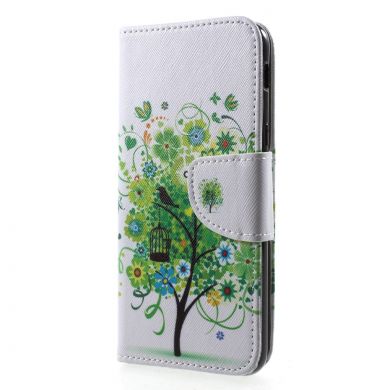 Чехол-книжка Deexe Color Wallet для Samsung Galaxy A6 2018 (A600) - Summer Tree