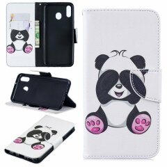 Чохол-книжка Deexe Color Wallet для Samsung Galaxy M20 (M205) - Cute Panda