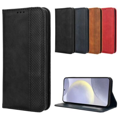 Чехол-книжка Deexe Retro Style для Samsung Galaxy S26 FE - Black