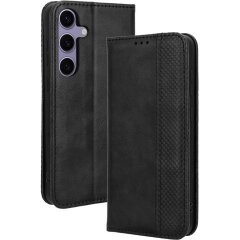 Чехол-книжка Deexe Retro Style для Samsung Galaxy S26 FE - Black