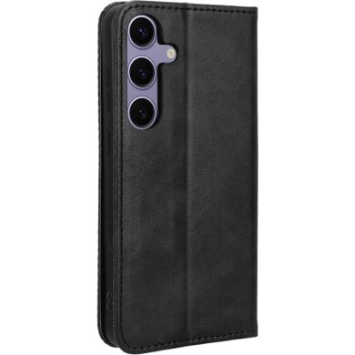 Чехол-книжка Deexe Retro Style для Samsung Galaxy S26 FE - Black
