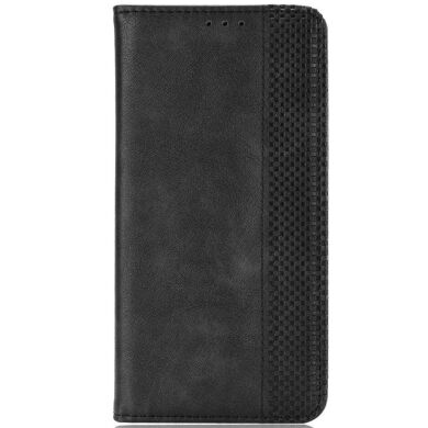 Чехол-книжка Deexe Retro Style для Samsung Galaxy S26 FE - Black