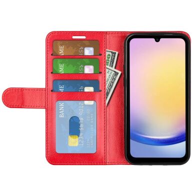 Чехол-книжка Deexe Wallet Style для Samsung Galaxy A26 (A266) - Red