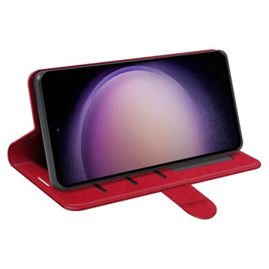 Чехол-книжка Deexe Wallet Style для Samsung Galaxy S23 FE - Red