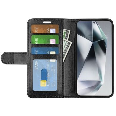 Чехол-книжка Deexe Wallet Style для Samsung Galaxy S25 Ultra (S938) - Black