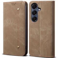 Чехол-книжка UniCase Jeans Wallet для Samsung Galaxy S25 FE (S731) - Khaki