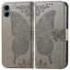 Чехол UniCase Butterfly Pattern для Samsung Galaxy A06 (A065) - Grey. Фото 1 из 9