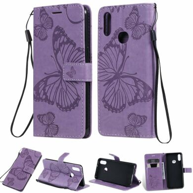 Чехол UniCase Butterfly Pattern для Samsung Galaxy A10s (A107) - Purple
