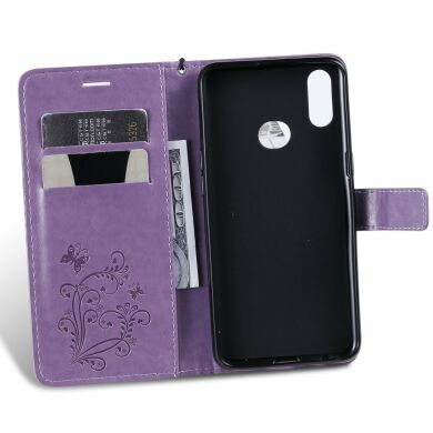 Чехол UniCase Butterfly Pattern для Samsung Galaxy A10s (A107) - Purple