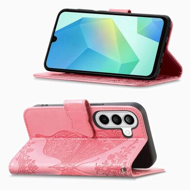 Чохол UniCase Butterfly Pattern для Samsung Galaxy A37 (A376) - Pink