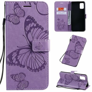 Чехол UniCase Butterfly Pattern для Samsung Galaxy A51 (А515) - Purple