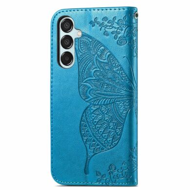Чехол UniCase Butterfly Pattern для Samsung Galaxy M15 (M156) - Blue
