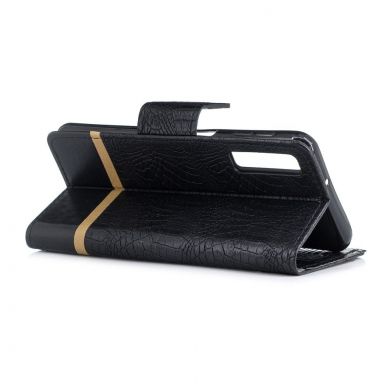 Чехол UniCase Croco Wallet для Samsung Galaxy A7 2018 (A750) - Black