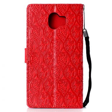 Чехол UniCase Leaf Wallet для Samsung Galaxy J4 2018 (J400) - Red