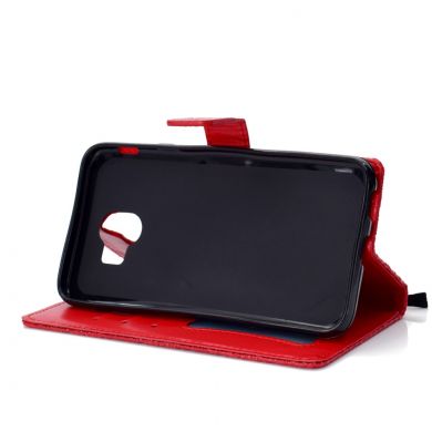 Чехол UniCase Leaf Wallet для Samsung Galaxy J4 2018 (J400) - Red