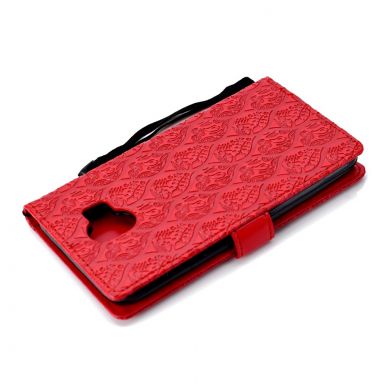 Чехол UniCase Leaf Wallet для Samsung Galaxy J4 2018 (J400) - Red