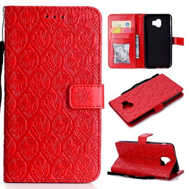 Чехол UniCase Leaf Wallet для Samsung Galaxy J4 2018 (J400) - Red