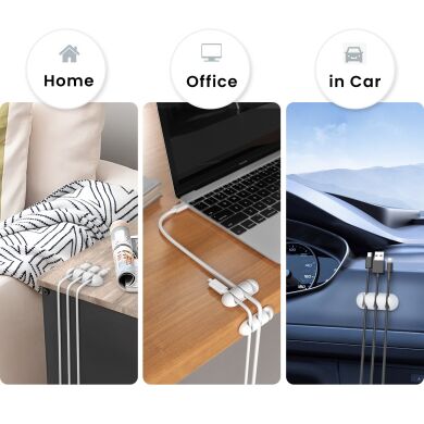 Держатель для кабелей AHASTYLE WE31 Cable Organizer - White