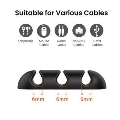 Держатель для кабелей AHASTYLE WE31 Cable Organizer - White