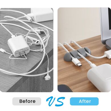 Держатель для кабелей AHASTYLE WE31 Cable Organizer - White