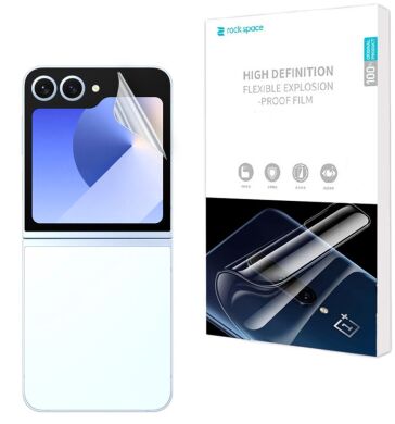 Комплект защитных пленок на внешний экран (2шт) RockSpace Explosion-Proof SuperClear для Samsung Galaxy Flip 6