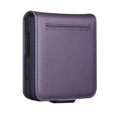 Шкіряний чохол QIALINO Wallet Case (FF) для Samsung Galaxy Flip 8 - Purple