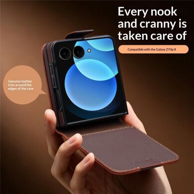 Шкіряний чохол QIALINO Wallet Case (FF) для Samsung Galaxy Flip 8 - Black