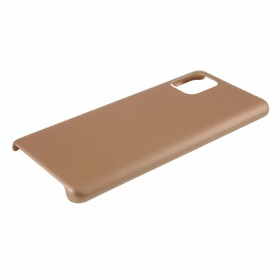Пластиковый чехол Deexe Hard Shell для Samsung Galaxy A71 (A715) - Gold