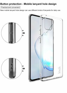 Пластиковий чохол IMAK Crystal II Pro для Samsung Galaxy Note 10 Lite (N770) - Transparent