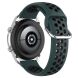 Ремінець Deexe Dual Color для Samsung Galaxy Watch 3 (41mm) - Dark Green / Black