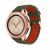 Ремешок Deexe Dual Color для Samsung Galaxy Watch 42mm / Watch 3 41mm - Army Green / Red