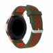 Ремешок Deexe Dual Color для Samsung Galaxy Watch 42mm / Watch 3 41mm - Army Green / Red. Фото 2 из 4