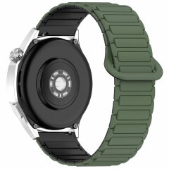 Ремешок Deexe Flexible Fit для часов с шириной крепления 20 мм - Army Green / Black