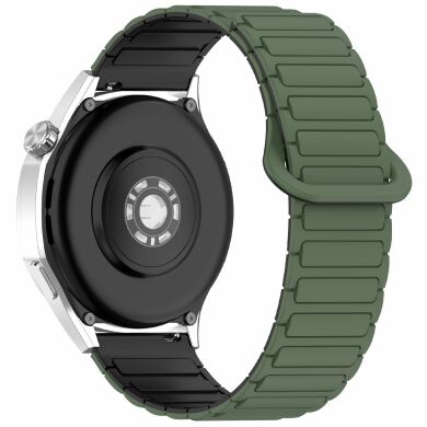 Ремешок Deexe Flexible Fit для часов с шириной крепления 20 мм - Army Green / Black